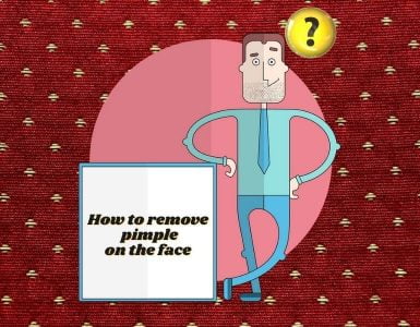 How to remove pimple on the face