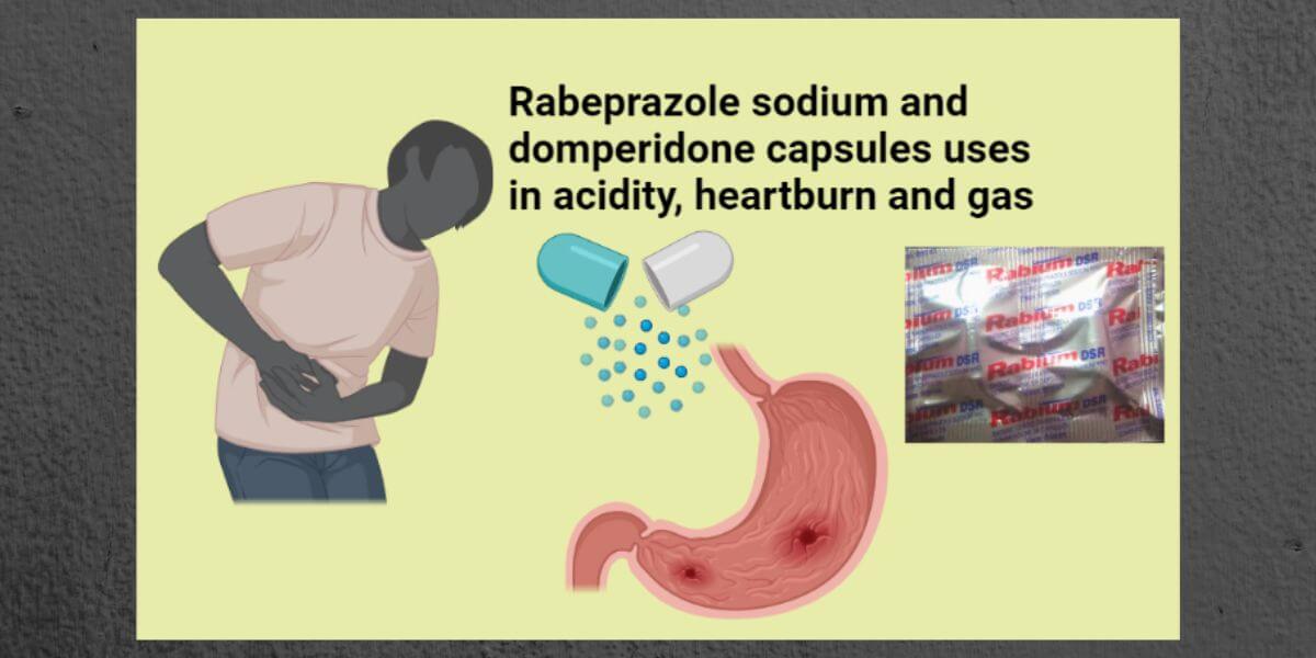 Rabeprazole sodium and domperidone capsules