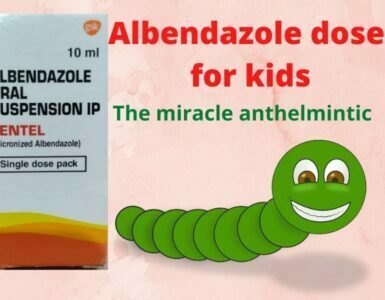Albendazole dose for kids