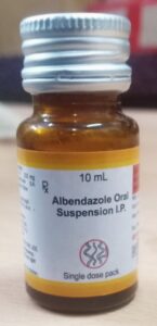 Albendazole dose for kids